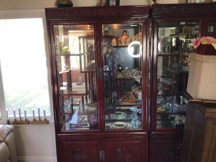 Rosewood curio Cabinet