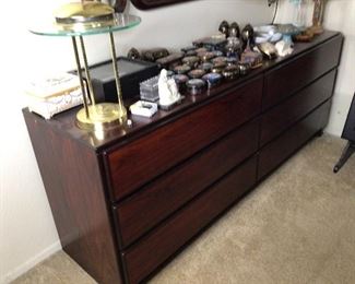 Mid century modern walnut dresser