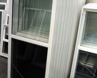 Single Hung Double Pane Sliding Glass Replacement Windows, 66" x 30", Qty 12