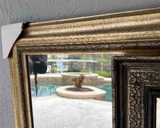 Detail on mirror frames