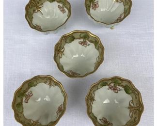 Porcelain footed bowls Pristine condition