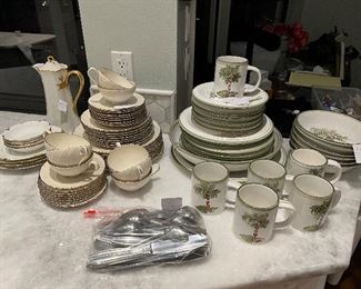 Lenox China and Gibson Palm earthenware