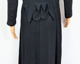 Vintage HELEN COOKMAN NY Black Evening Suit - Full-Length Skirt and 21-Button Jacket