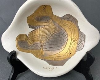 Mid-Century Art Pottery Bowl by Sasha Brastoff