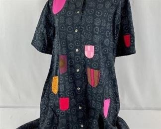 Incredible Vintage MARIMEKKO Print Dress with Colorful Pockets!