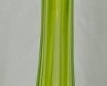 Vintage Viking 25" Green Glass Swung Vase