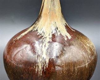 Stoneware Studio Vase Signed by Michi Itami Zimmerman - Art Pottery