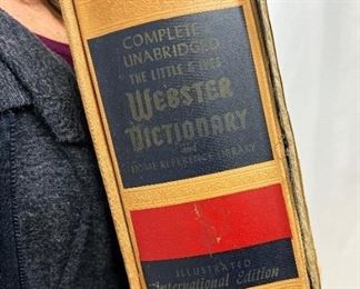 Very Large Vintage Little & Ives "Webster Dictionary and Home Reference Library" - 2560 Pages - 1961
