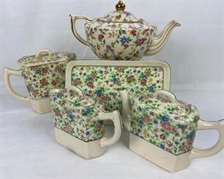 Antique Floral Teapots from England and Japan