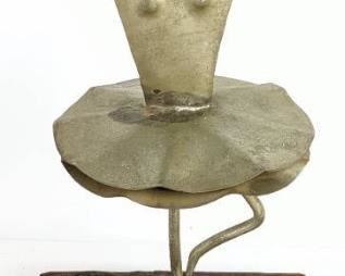 Vintage Ballet Dancer Figure - Brutalist Metal Sculpture Made in Spain