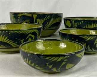 Beautiful Mexican Pottery Nesting Bowls