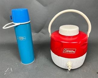 Coleman Water Jug and Thermos