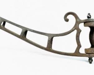 Antique Faries Cast Iron Articulating Wall Sconce - Dental/Industrial Swing-Arm