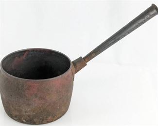 Mid-1800s IZONS Four-Pint Cast Iron Cookpot - England Antique
