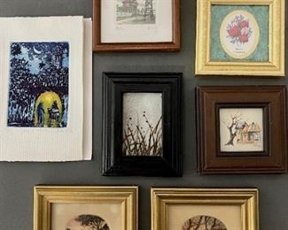 A Collection of Tiny Art- Framed and Ready to Display