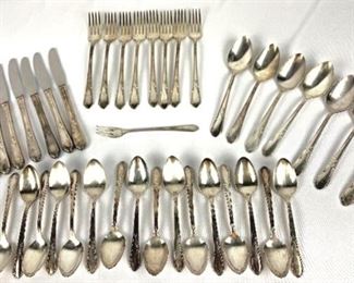 Service of Wm. A Rogers "Meadowbrook" Silver Plated Flatware