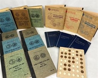 Collection of 16 Vintage Coin Books
