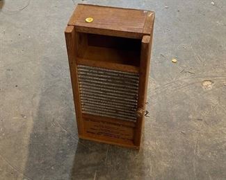 SMALL VINTAGE WASHBOARD CABINET