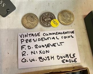 VINTAGE COMMEMORATIVE PRESIDENTIAL COINS