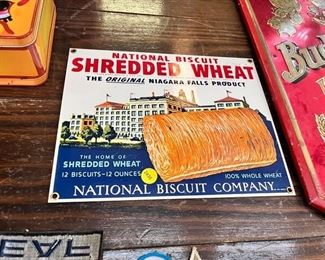 NATIONAL BUSCUIT COMPANY PORCELAIN SIGN