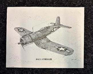 Unsigned Robert Conley aircraft print.
