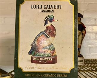 Unopened Lord Calvert decanter in original box.