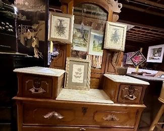 Marble top dresser.  Accepting bids during sale.  If unsold, will sell to highest bidder at end of sale.