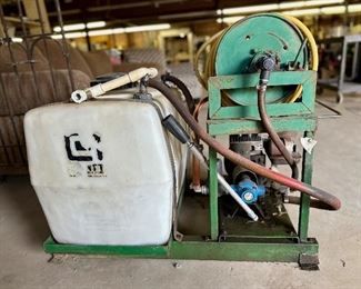 Gas powered sprayer.