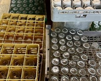 Hundreds of drinking glasses.