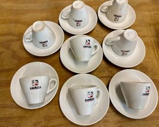 Vintage Lavazza expresso cups and saucers. 