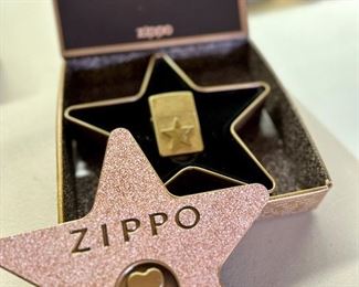 Zippo Hollywood lighter in original canister and box from 2001.