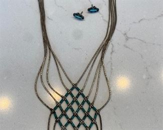 Sterling and turquoise jewelry 