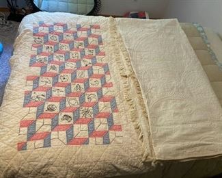 Antique HandEmbroidered Quilts
