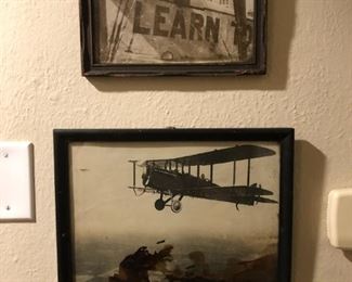 Early 1900sl aviation photos in original frame!