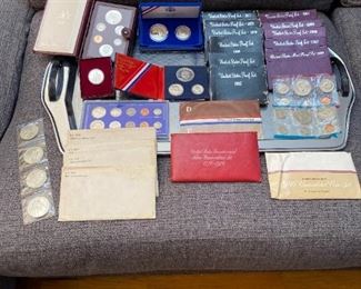 US SILVER coins & proof sets