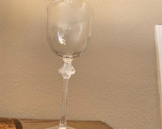 Lalique Roxane stemware 
