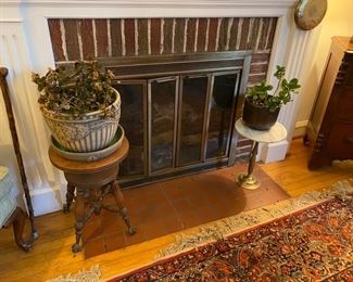Small brass and marble table is SOLD