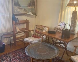 Round Iranian table is SOLD,  Thurston Lamp SOLD