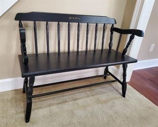 Vintage black bench