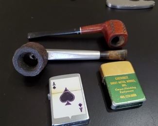 Collector pipes, lighters