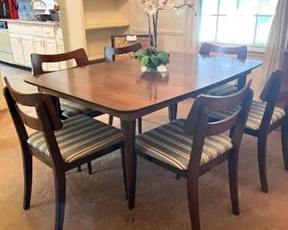 03 MCM Dining Room Table 6 Chairs