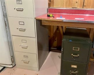 Vintage Heavy File Cabinet