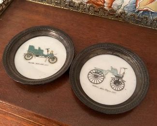 Pair of vintage coasters 