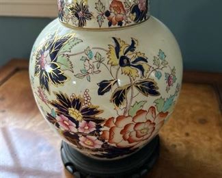 Vintage Mason's Ironstone Ginger Jar "Mandarin"  Pattern, Patent Ironstone, Engl