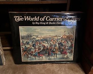 THE WORLD OF Currier & Ives By Roy King And Burke Davis 1968 Large Format Hardcover 19 1/4" x 14 1/4" Contains 140 Pages
