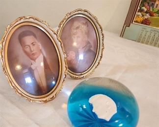 Paperweights, Antique Photos