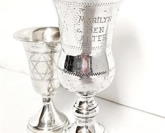 Judaica Sterling Cups