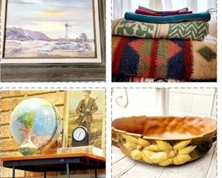 Vintage Biederlack Blankets, Mexican Blankets, Quilts, Oil Paintings