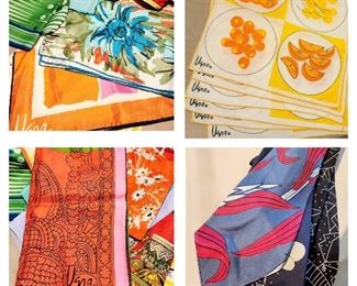 Vintage retro Vera textiles, Vintage Rockabilly Neckties