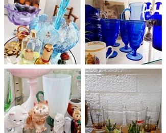 Collectibles, Blakley Glass, Steuben, Fenton Glass, Cobalt Glass, Perfimes